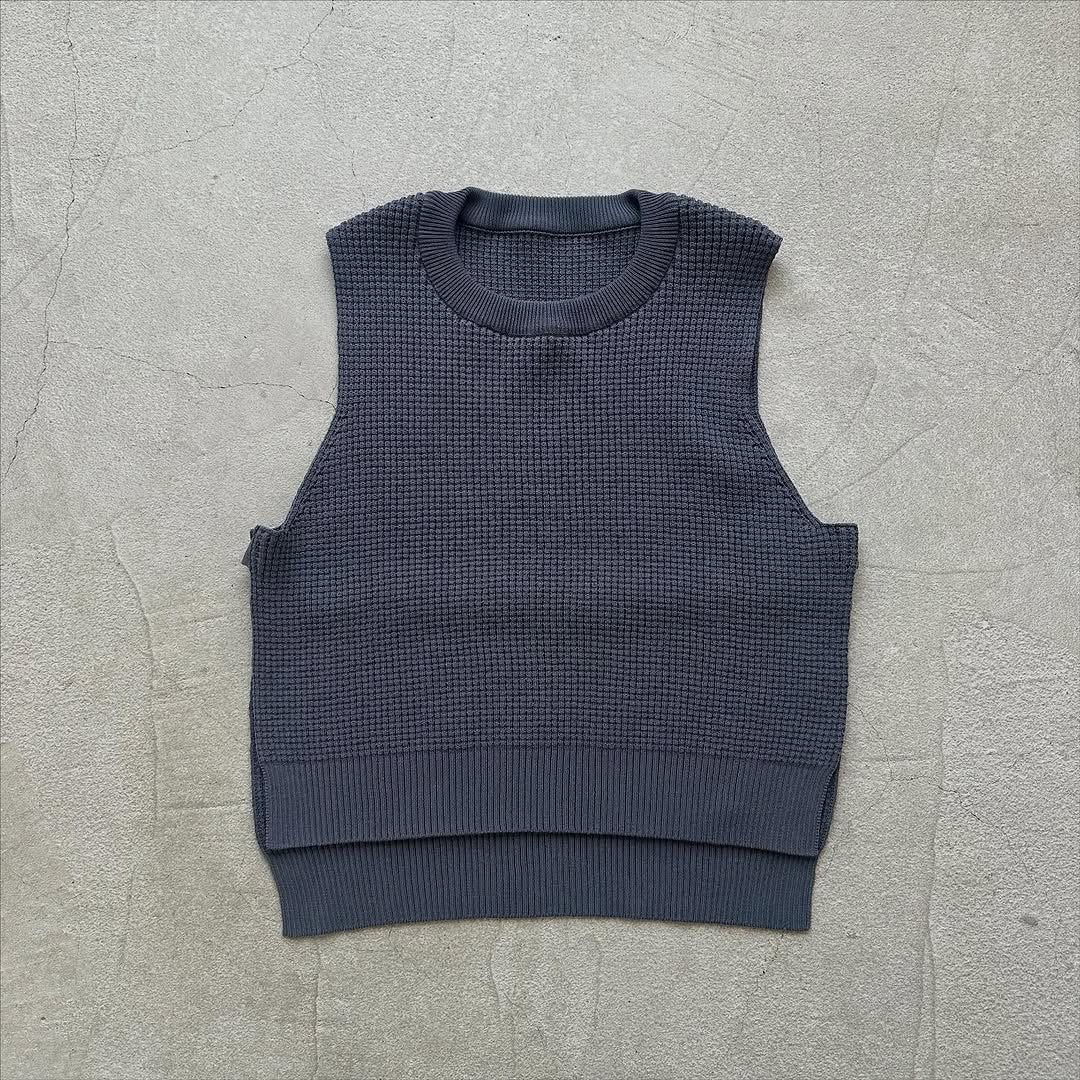 TORICI ツイストワッフルベスト アッシュグレー