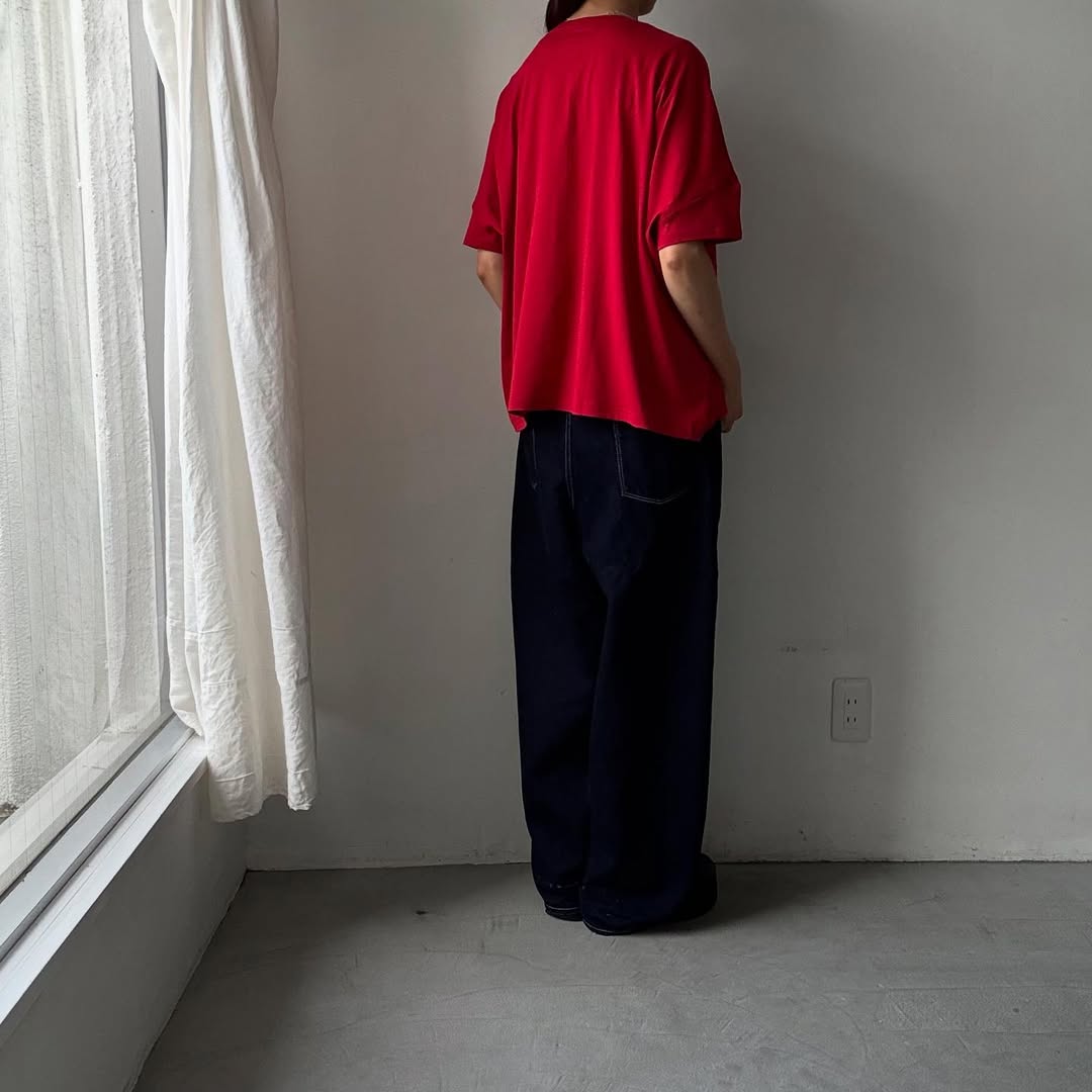 Linenya Tシャツカーディガン レッド