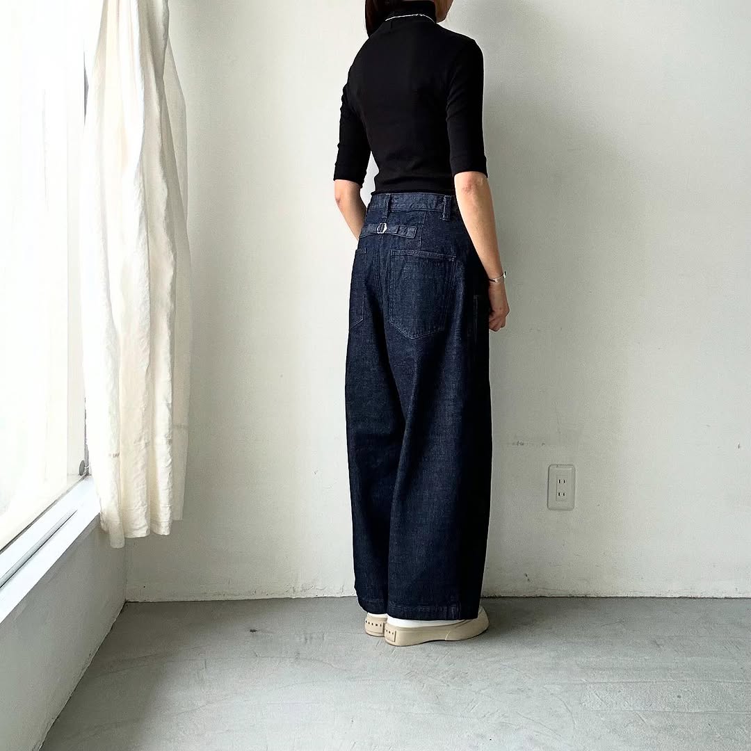 atelier naruse コットンデニムタックパンツ size 1