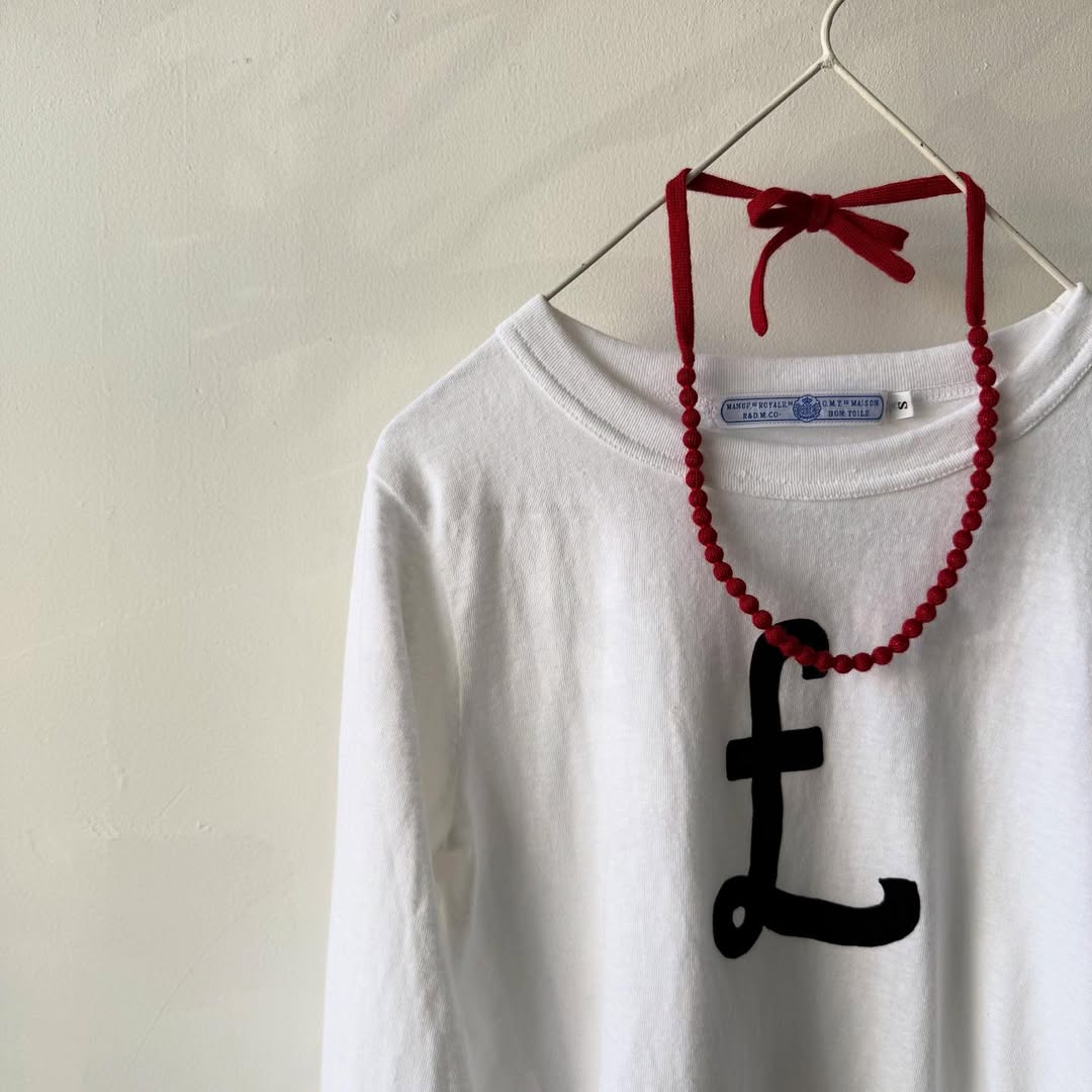 homspun ウールネックレス レッド
