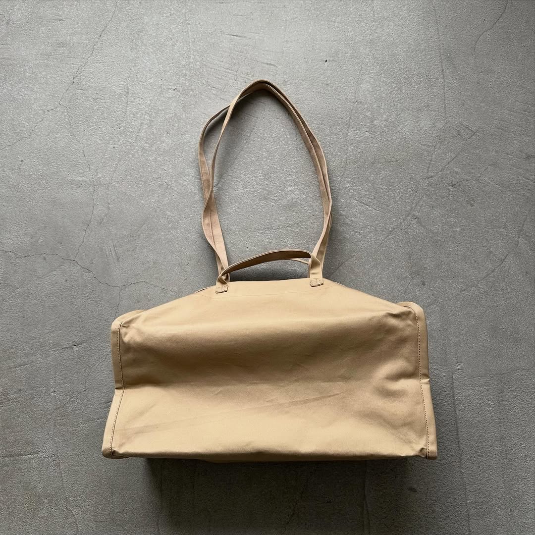 TENNE HANDCRAFTED MODERN ベンタイルコットンボストンバッグS キャメル
