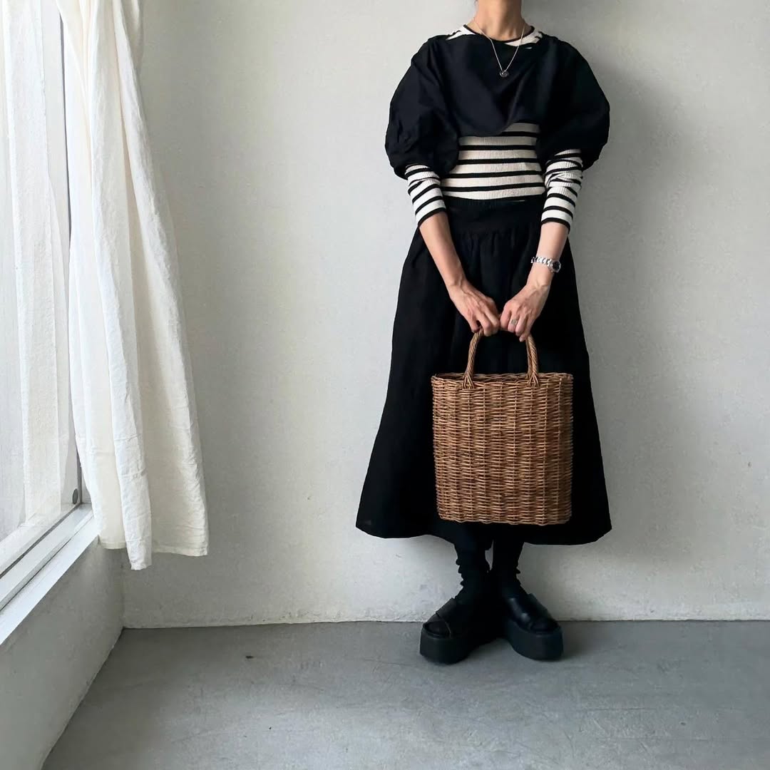 R&D.M.Co コットンポリエステルタフタプルオーバーボレロ