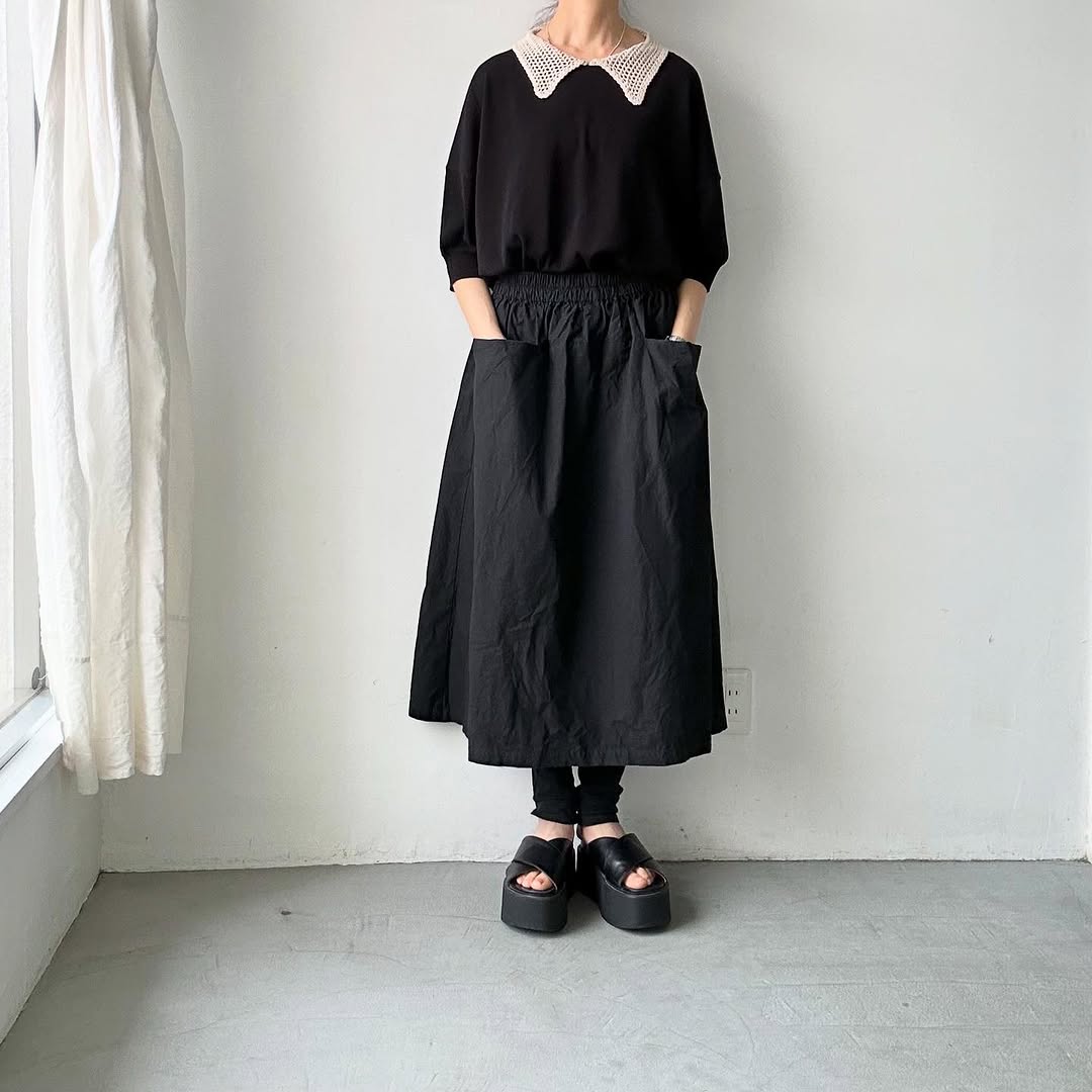 atelier naruse コットンクロシェカラーニット