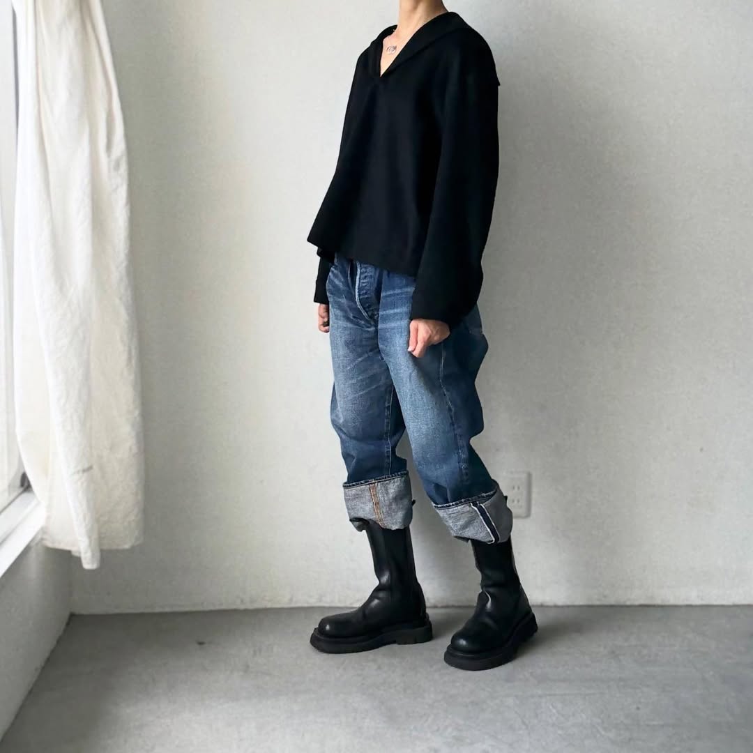 TENNE HANDCRAFTED MODERN カシミアセーラープルオーバー
