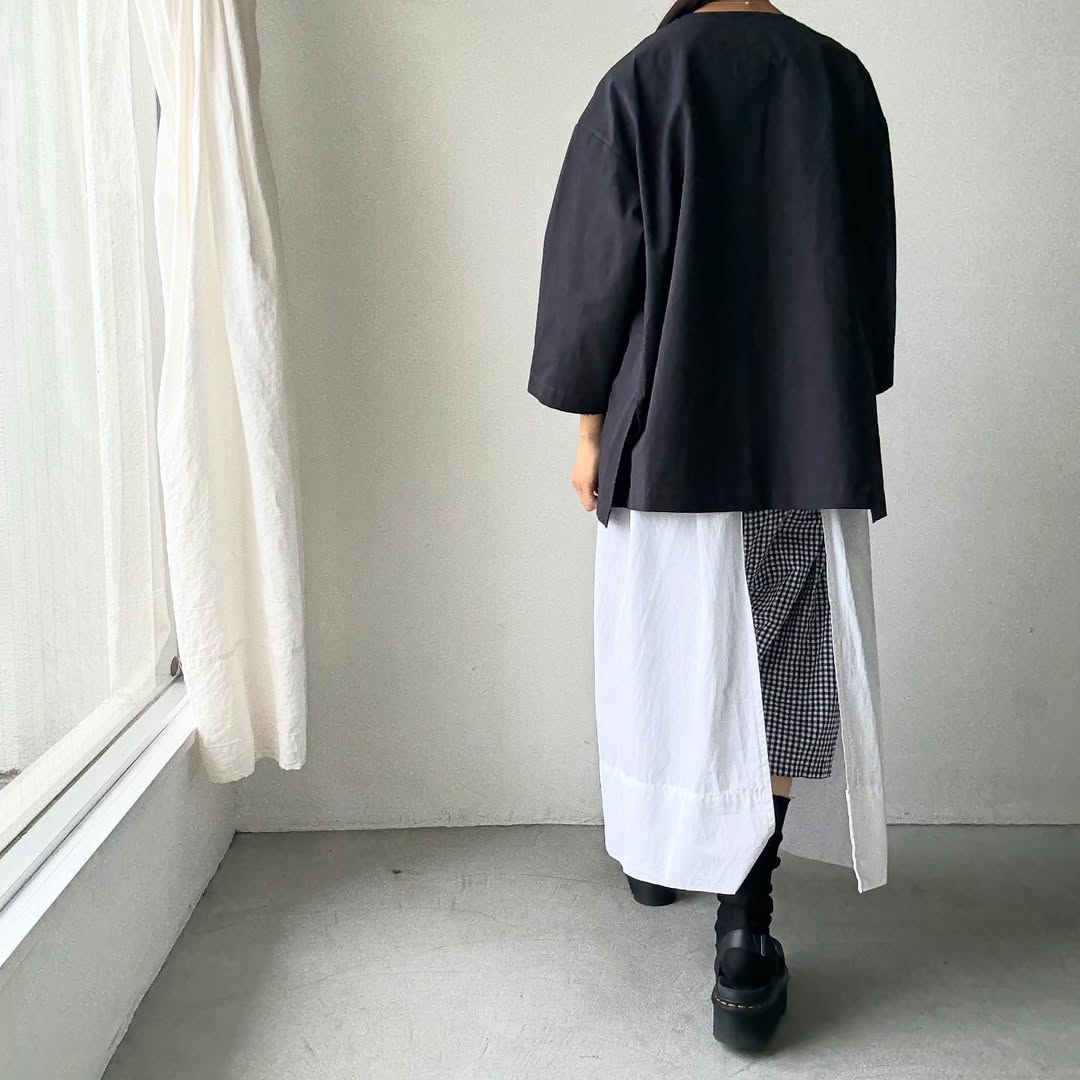 atelier d'antan Bouvetコットンプルオーバー ダークグレー