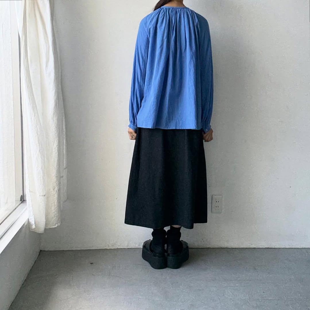 atelier naruse コットンギャザーブラウス