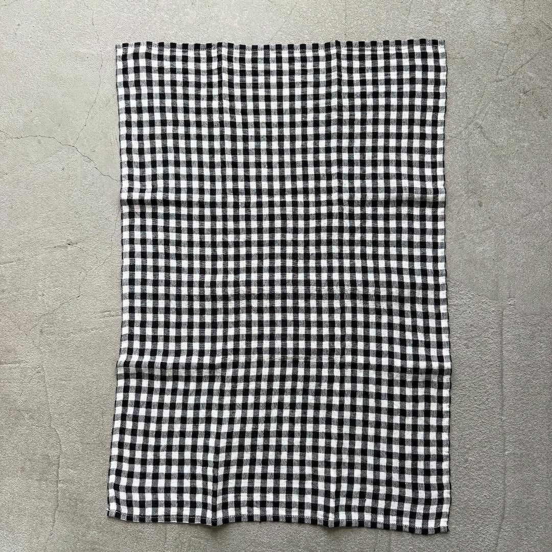 R&D.M.Co ギンガムチェックリネンキッチンクロス