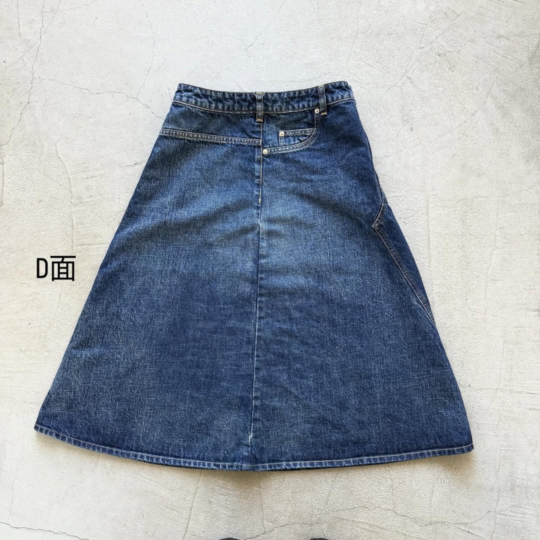 R&D.M.Co デニムフリーフェイシングスカート