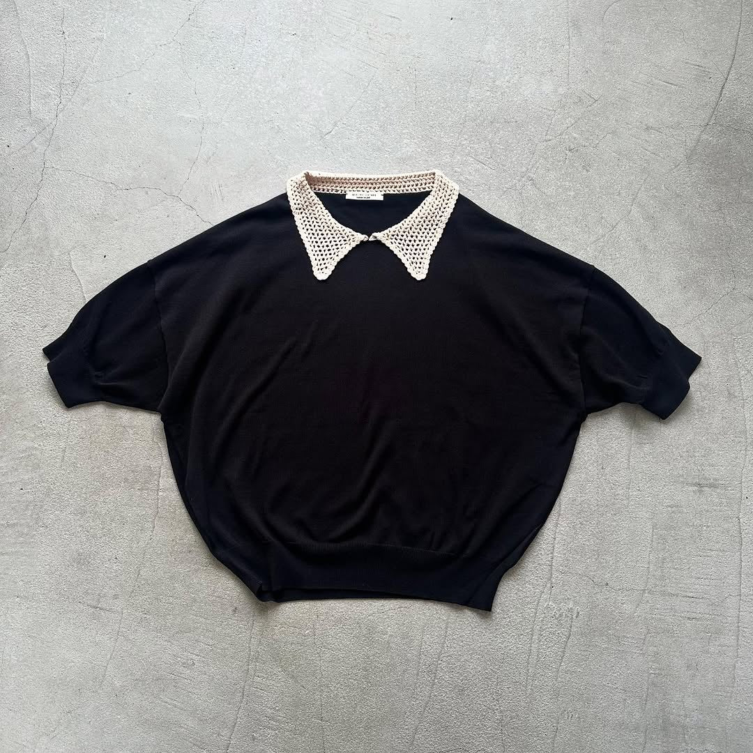 atelier naruse コットンクロシェカラーニット