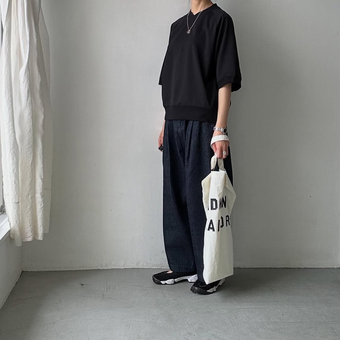 atelier naruse オーガニックコットン半袖スウェットシャツ