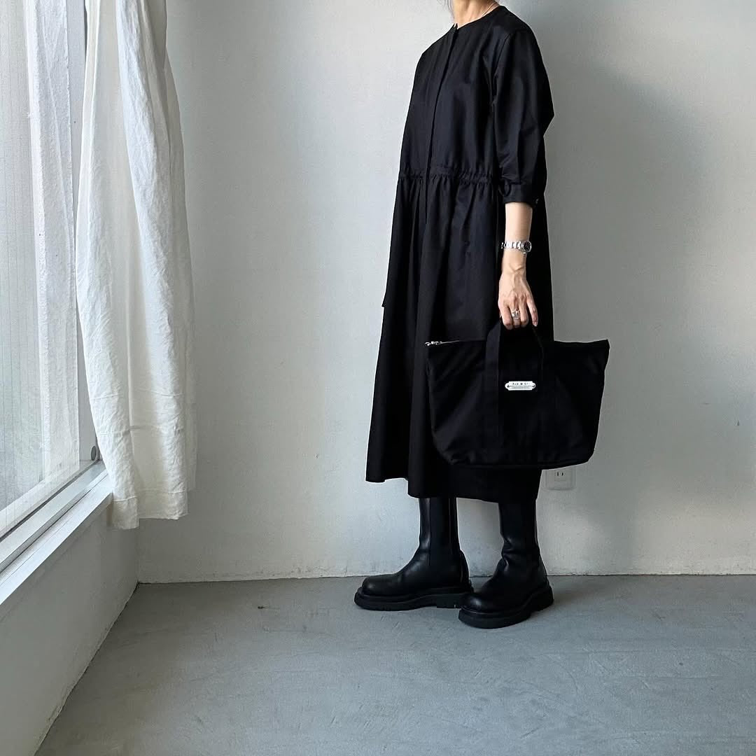 R&D.M.Co トートバッグ(ファスナー付) ブラック