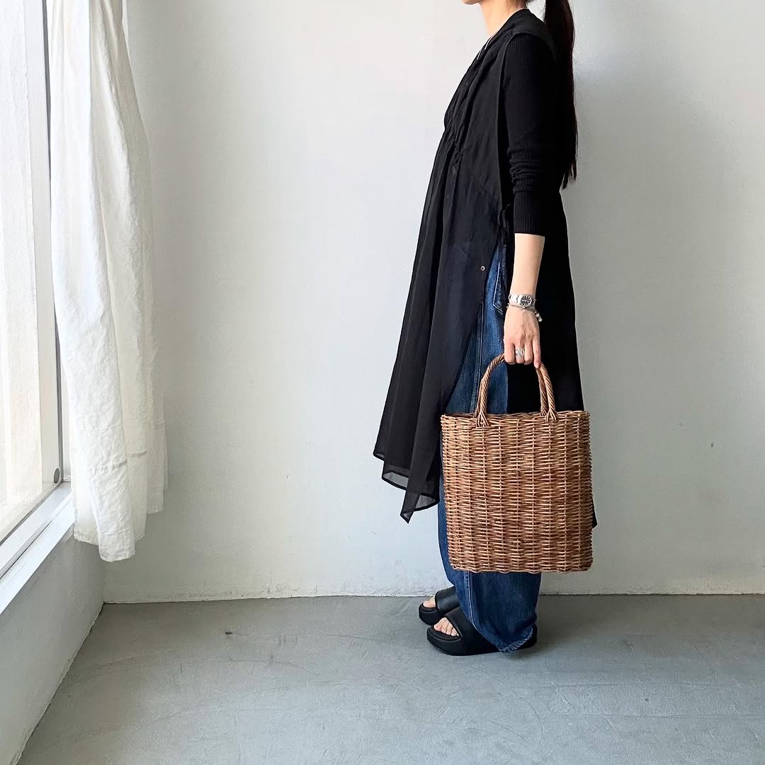 TENNE HANDCRAFTED MODERN コットンオーガンジー2wayロングドレス