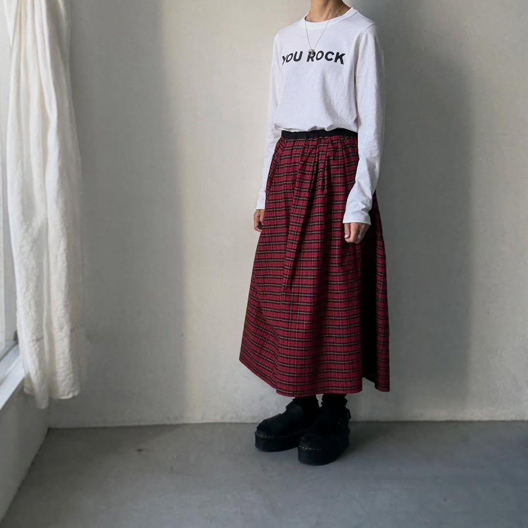 R&D.M.Co YOU ROCK 長袖Tシャツ ホワイト