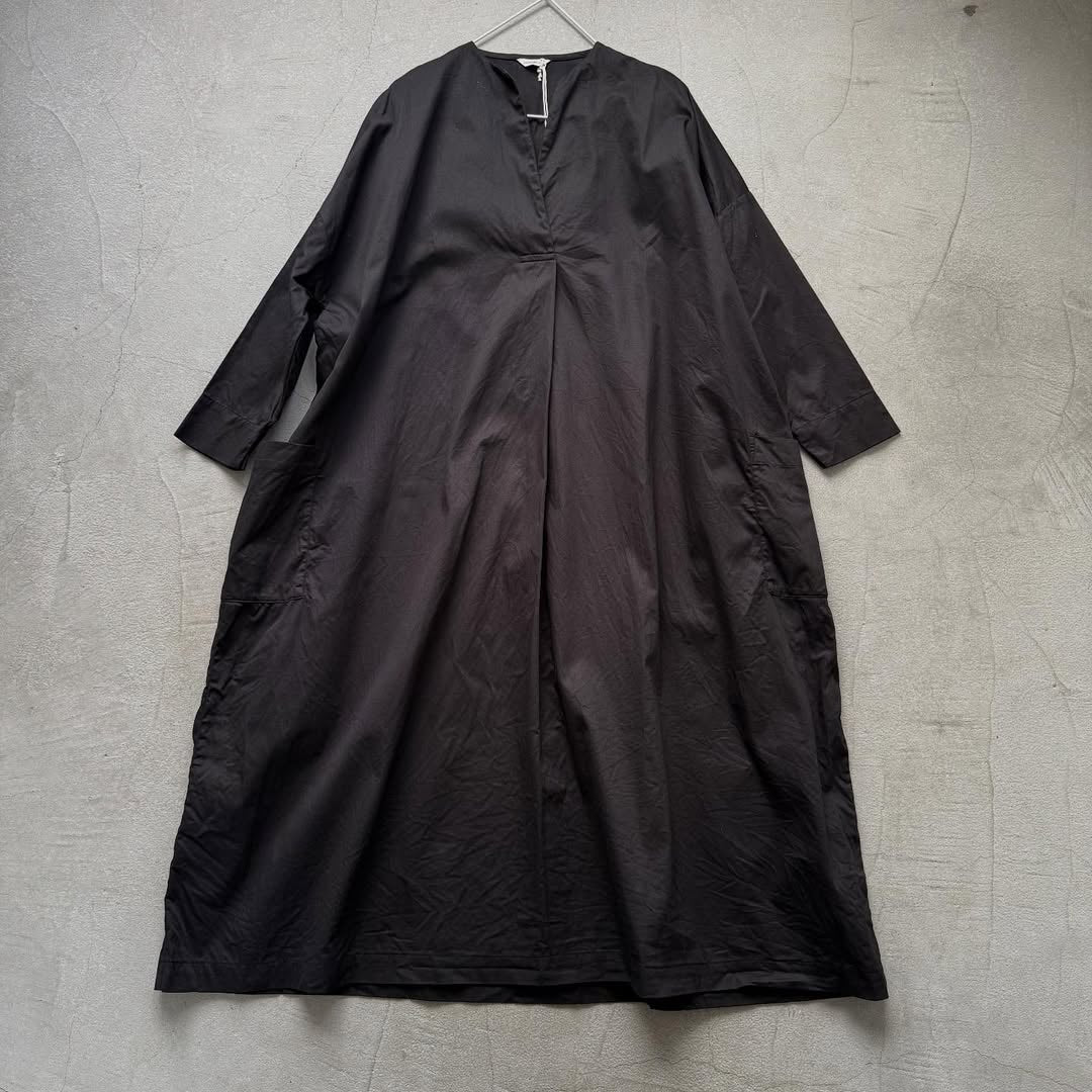 jujudhau コットンツイルポケットドレス