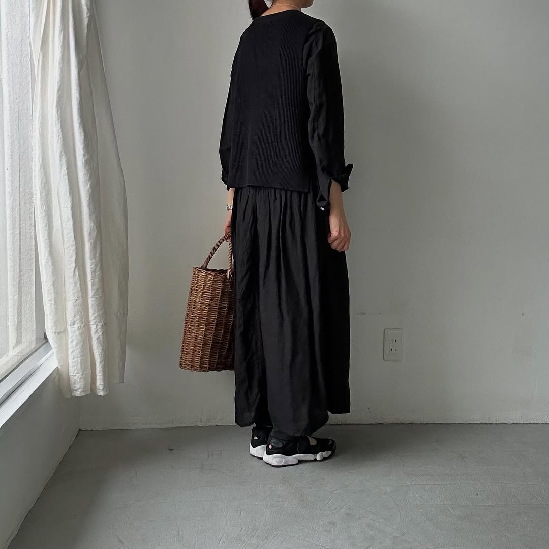 TORICI ツイストワッフルベスト ブラック