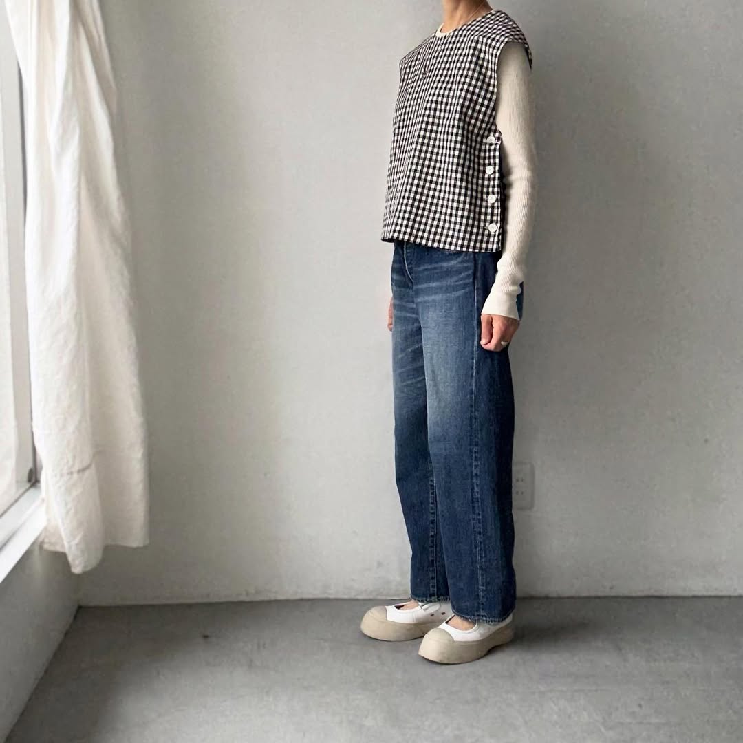 R&D.M.Co クルーネックリブニットソー