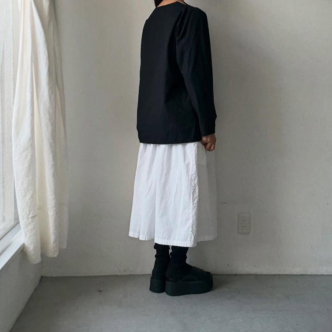 homspun ライトオンスシャンブレープルオーバーブラウス