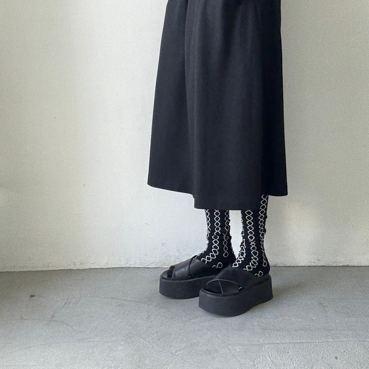 atelier naruse ウールループハイソックス
