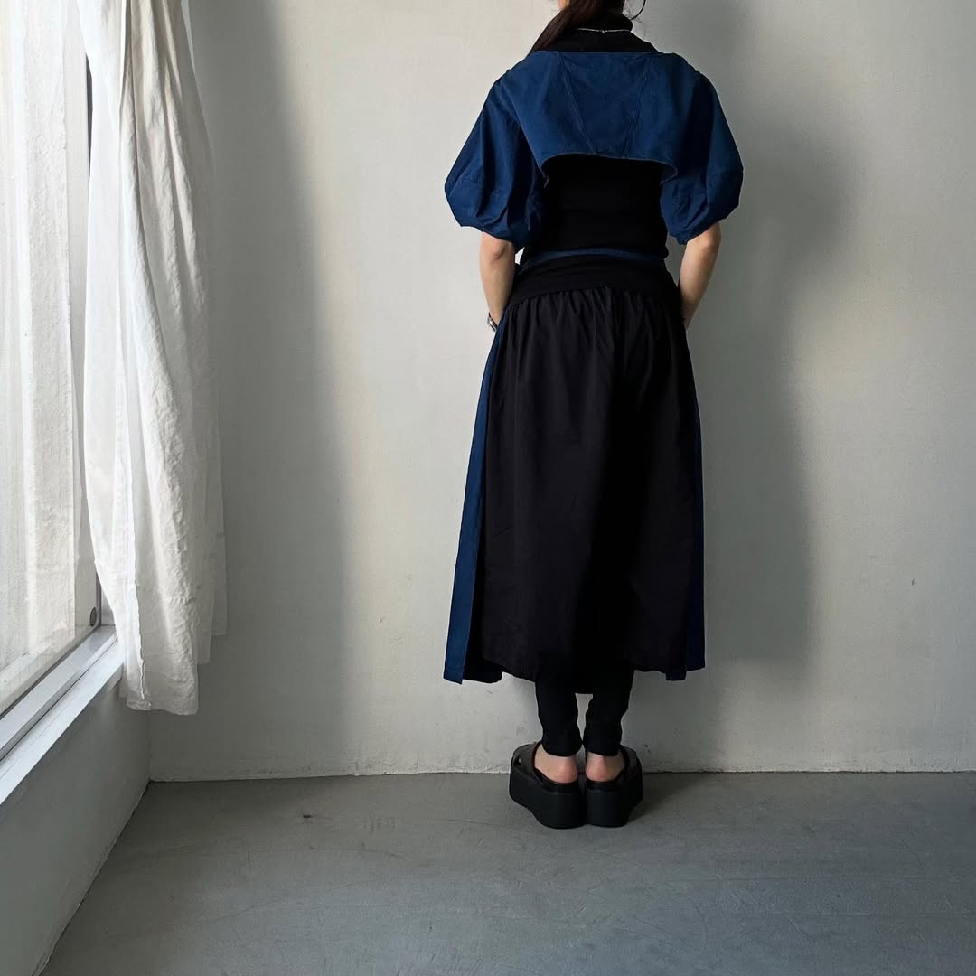 R&D.M.Co ライトオンスデニムプルオーバーボレロ