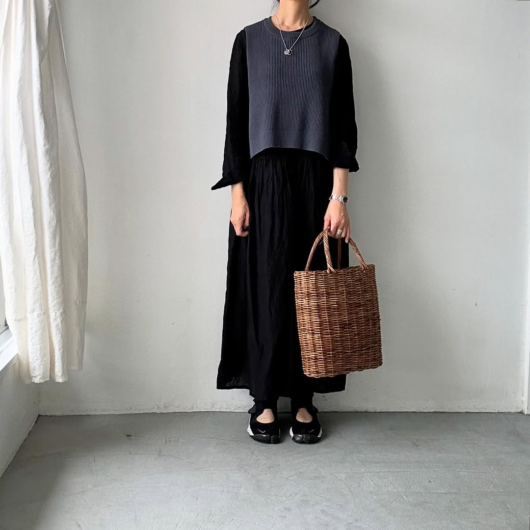 TORICI ツイストワッフルベスト アッシュグレー