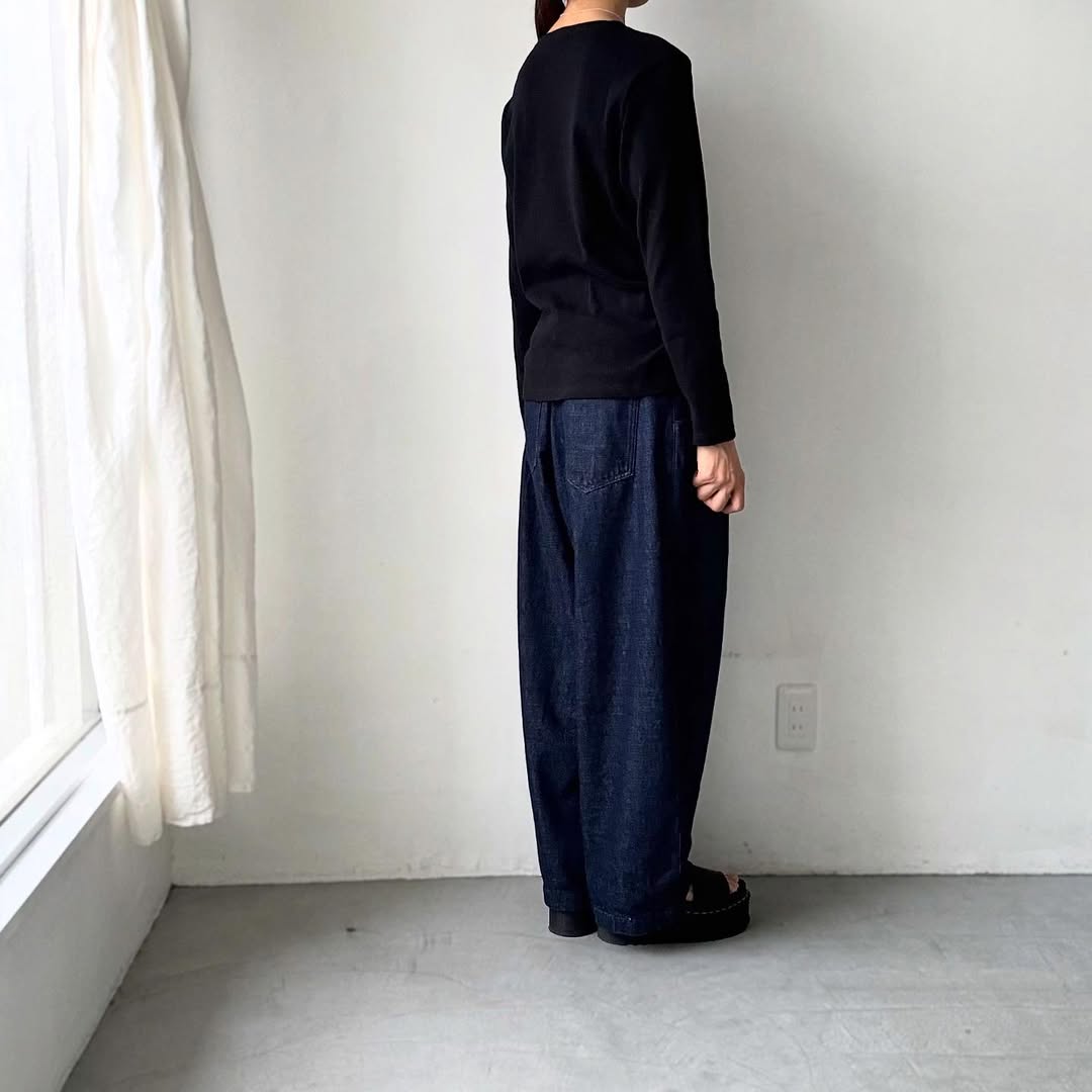 homspun プライス長袖プルオーバー ブラック
