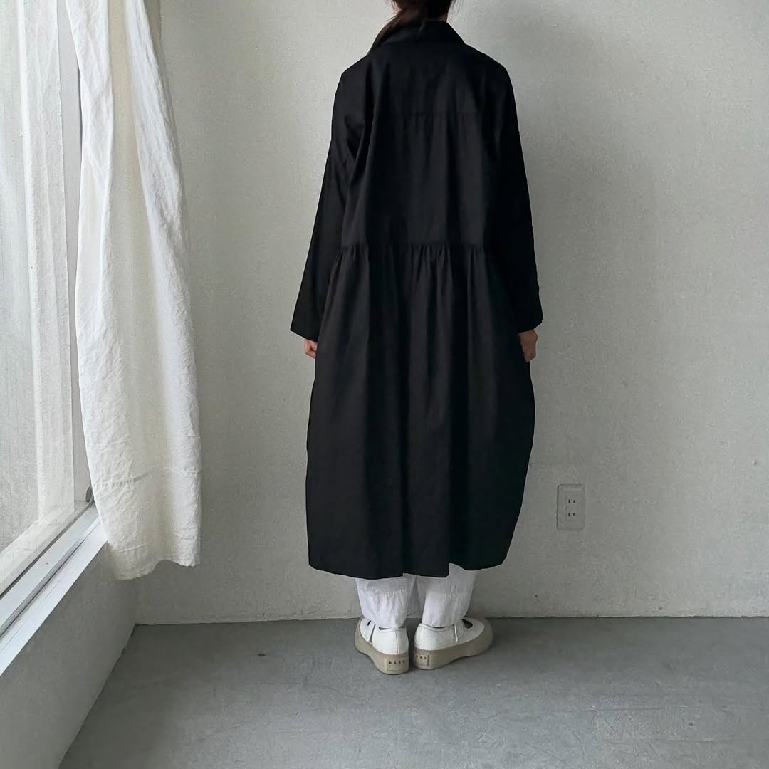 jujudhau コットンツイルカラードドレス
