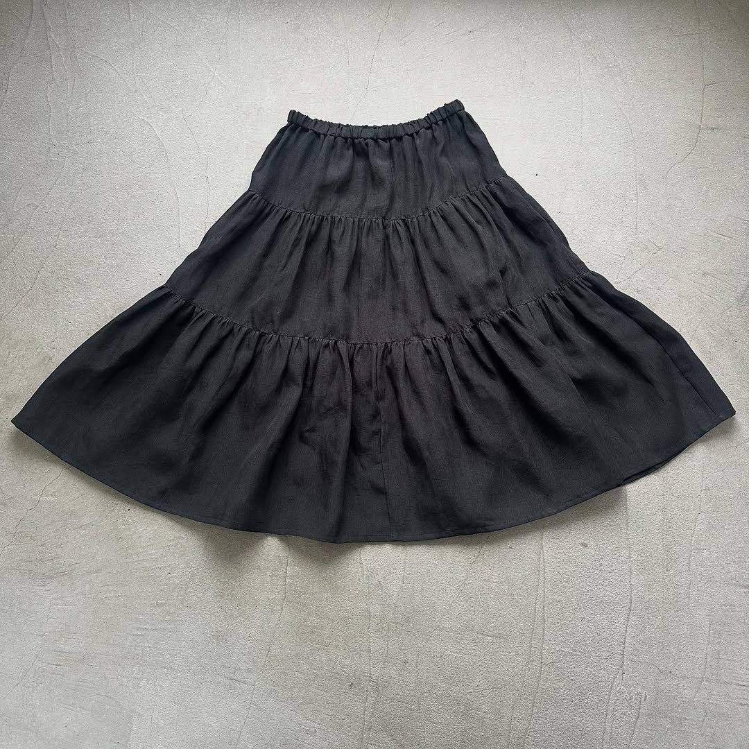 R&D.M.Co デンズリーリネンティアードスカート