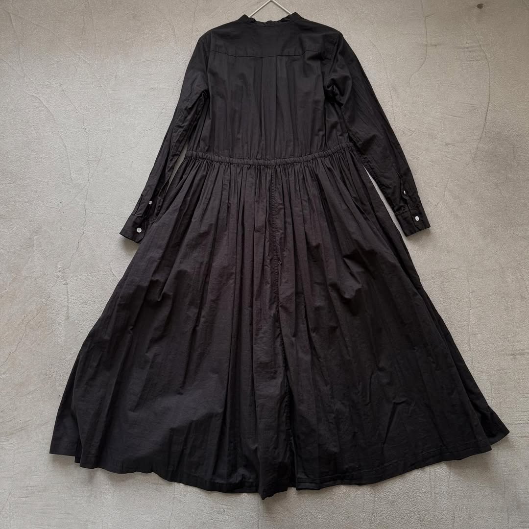 R&D.M.Co ガーメントダイローンフロントオープンシャツドレス