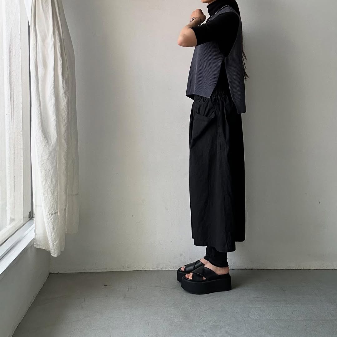 TORICI ツイストワッフルベスト アッシュグレー