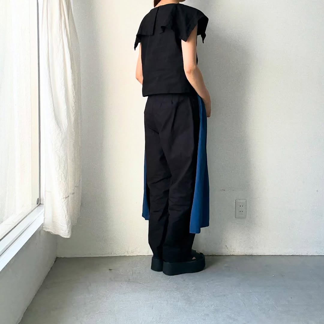 R&D.M.Co リネンコットンピューリタンカラーブラウス