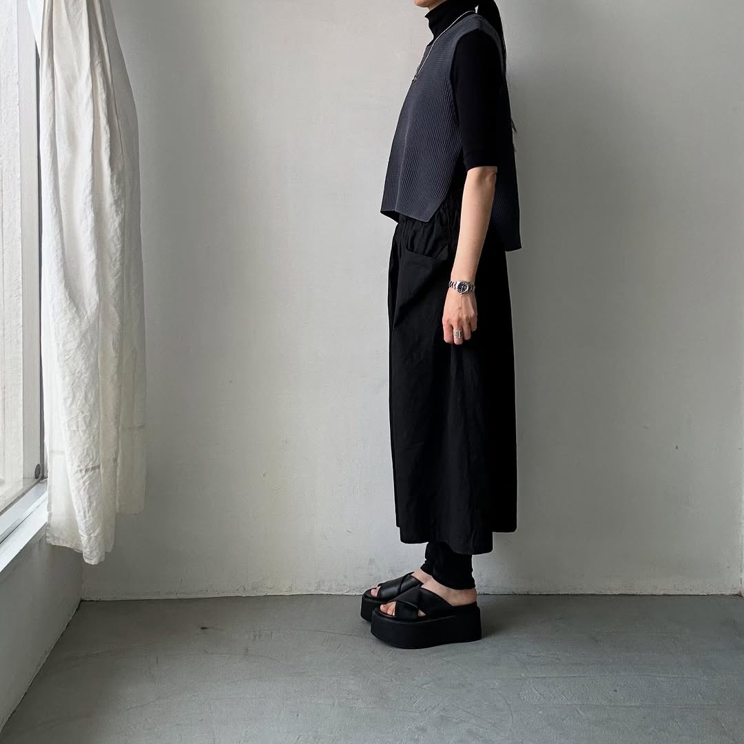 TORICI ツイストワッフルベスト アッシュグレー
