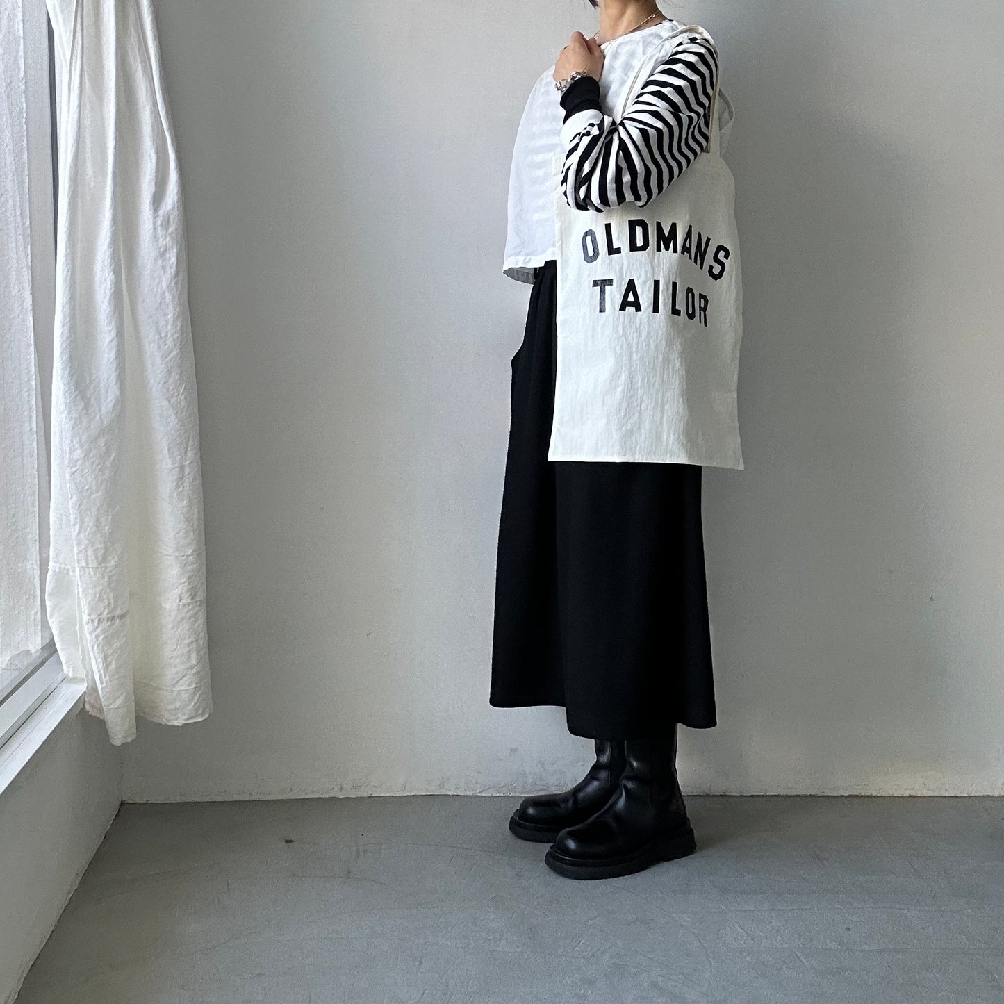 OLDMANS TAILOR OMTプリントトートバッグ