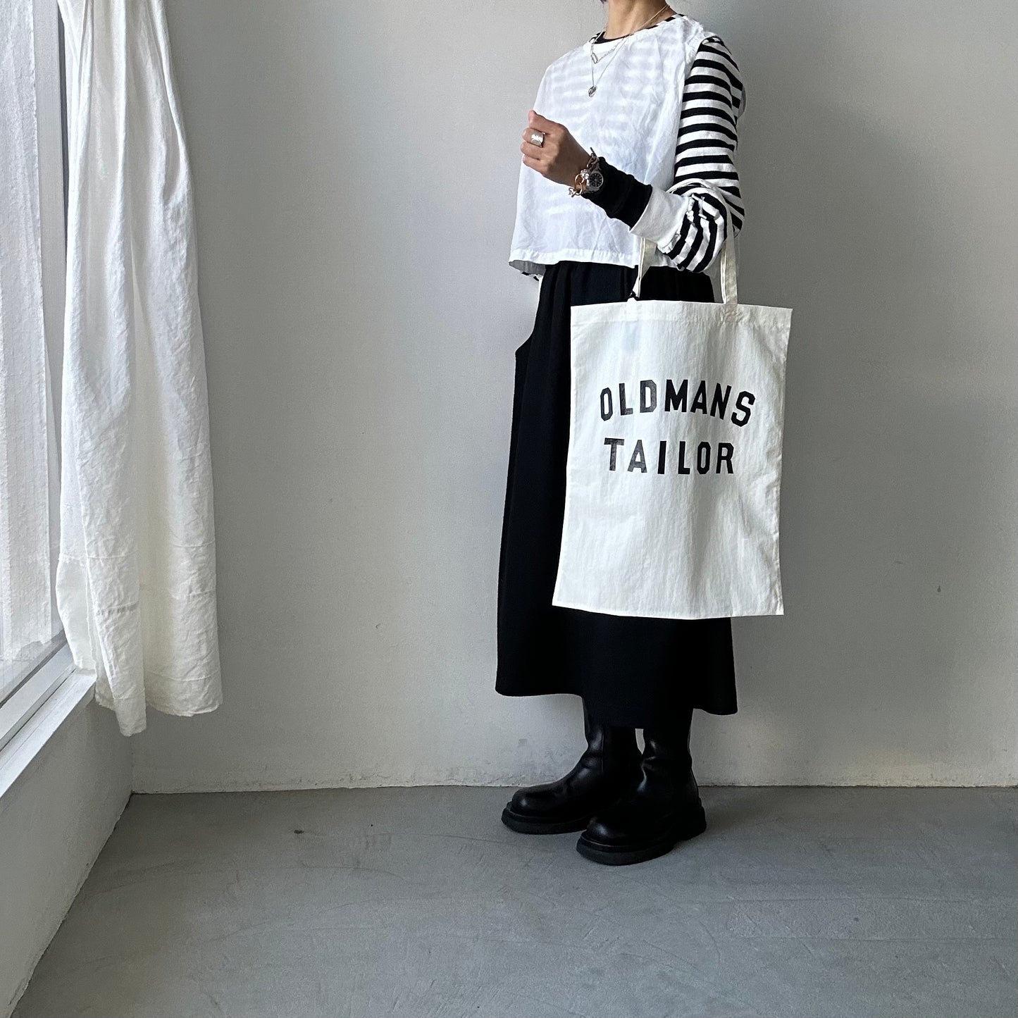 OLDMANS TAILOR OMTプリントトートバッグ