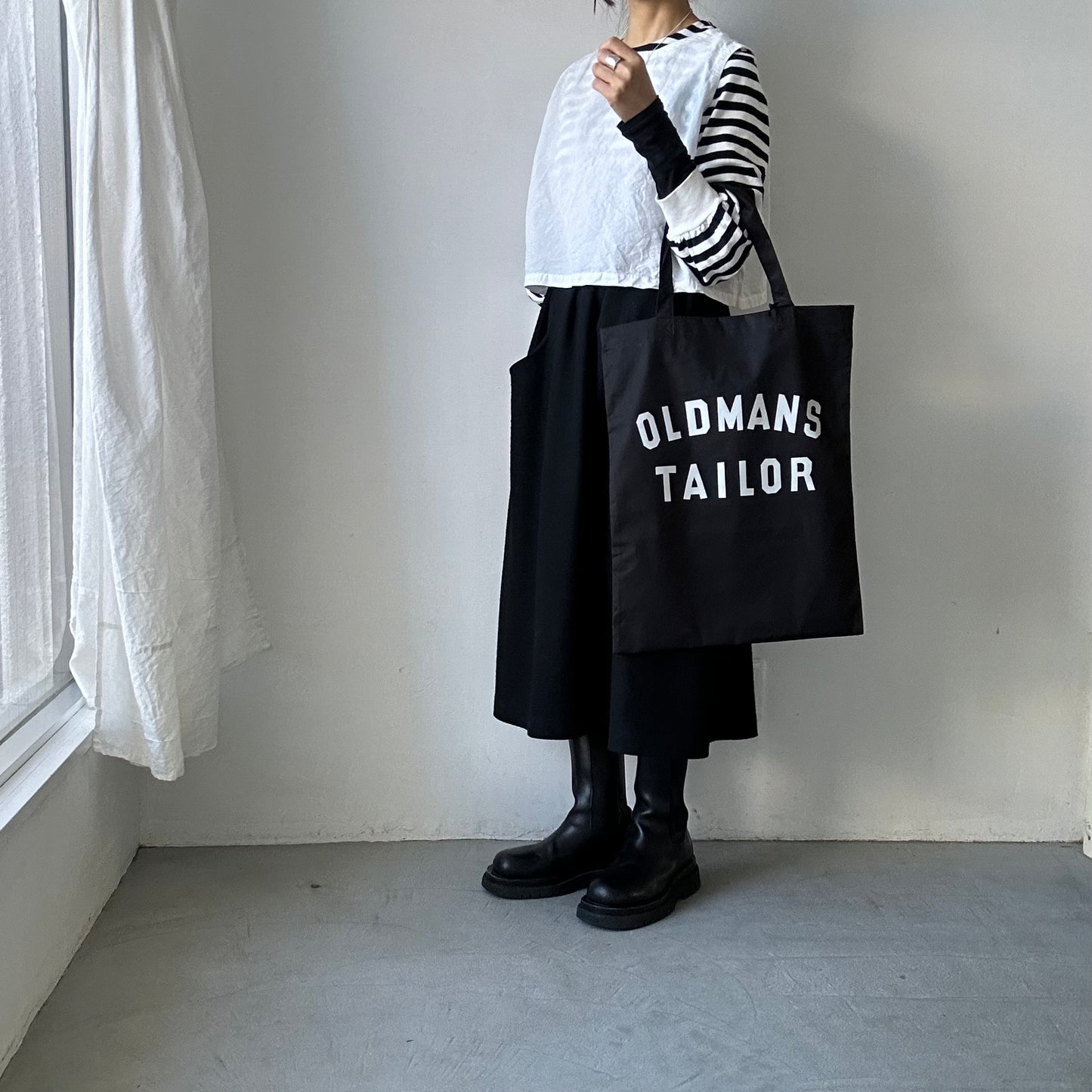 OLDMANS TAILOR OMTプリントトートバッグ