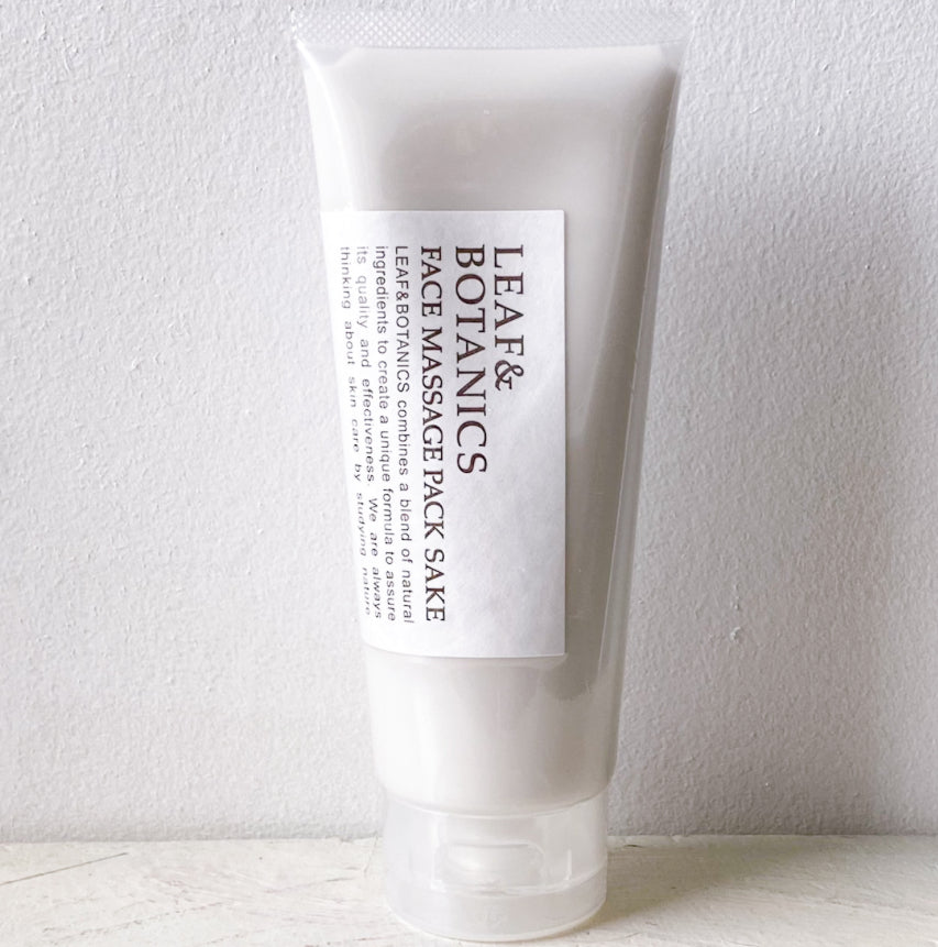 LEAF&BOTANICS フェイスマッサージパック (純米酒)