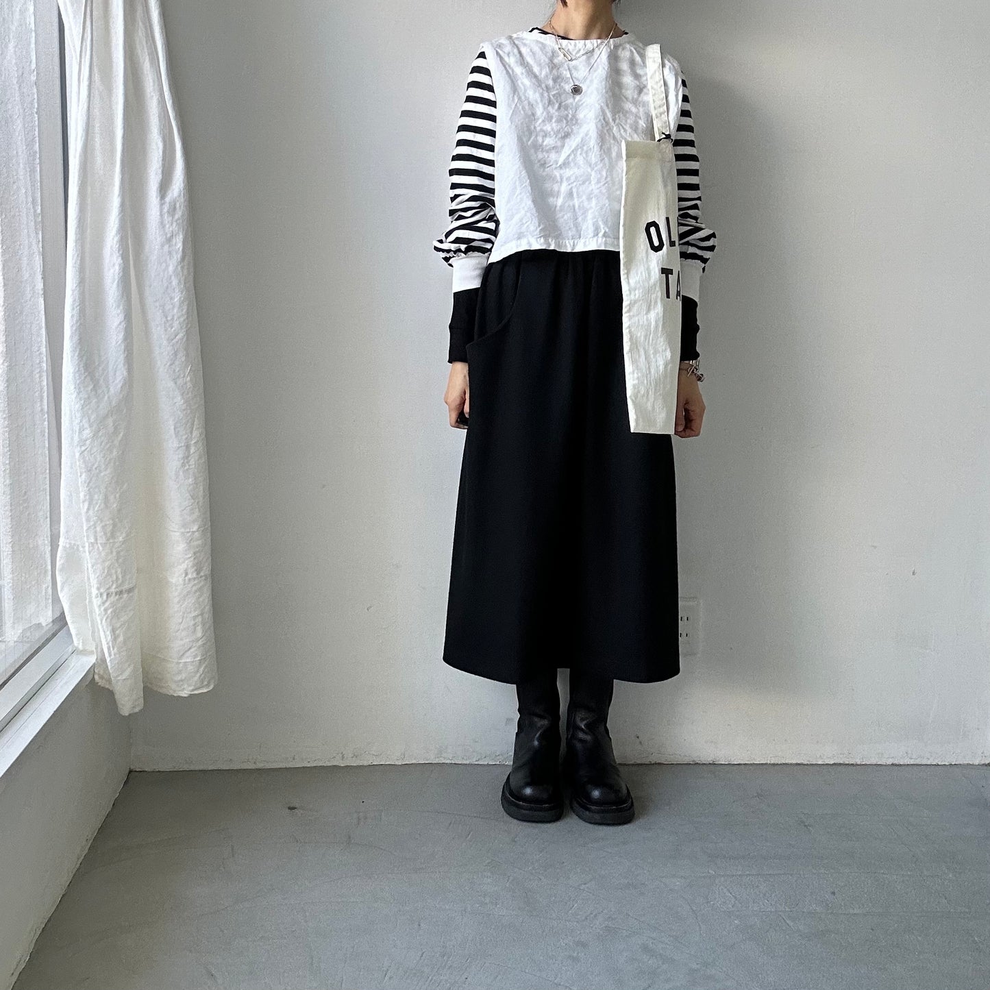 OLDMANS TAILOR OMTプリントトートバッグ