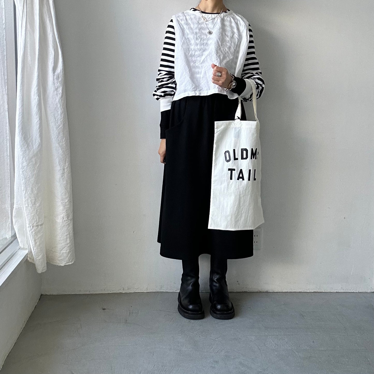 OLDMANS TAILOR OMTプリントトートバッグ