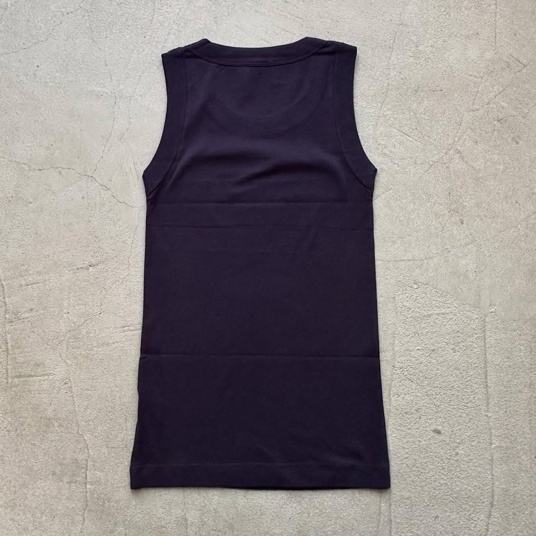 homspun 度詰めフライスタンクトップ ネイビー