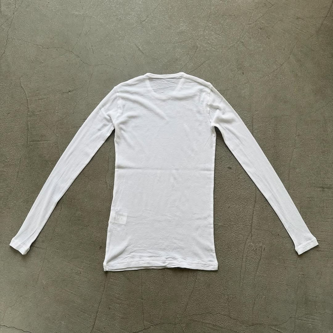 ゴーシュ 強撚フライス長袖Tシャツ ホワイト