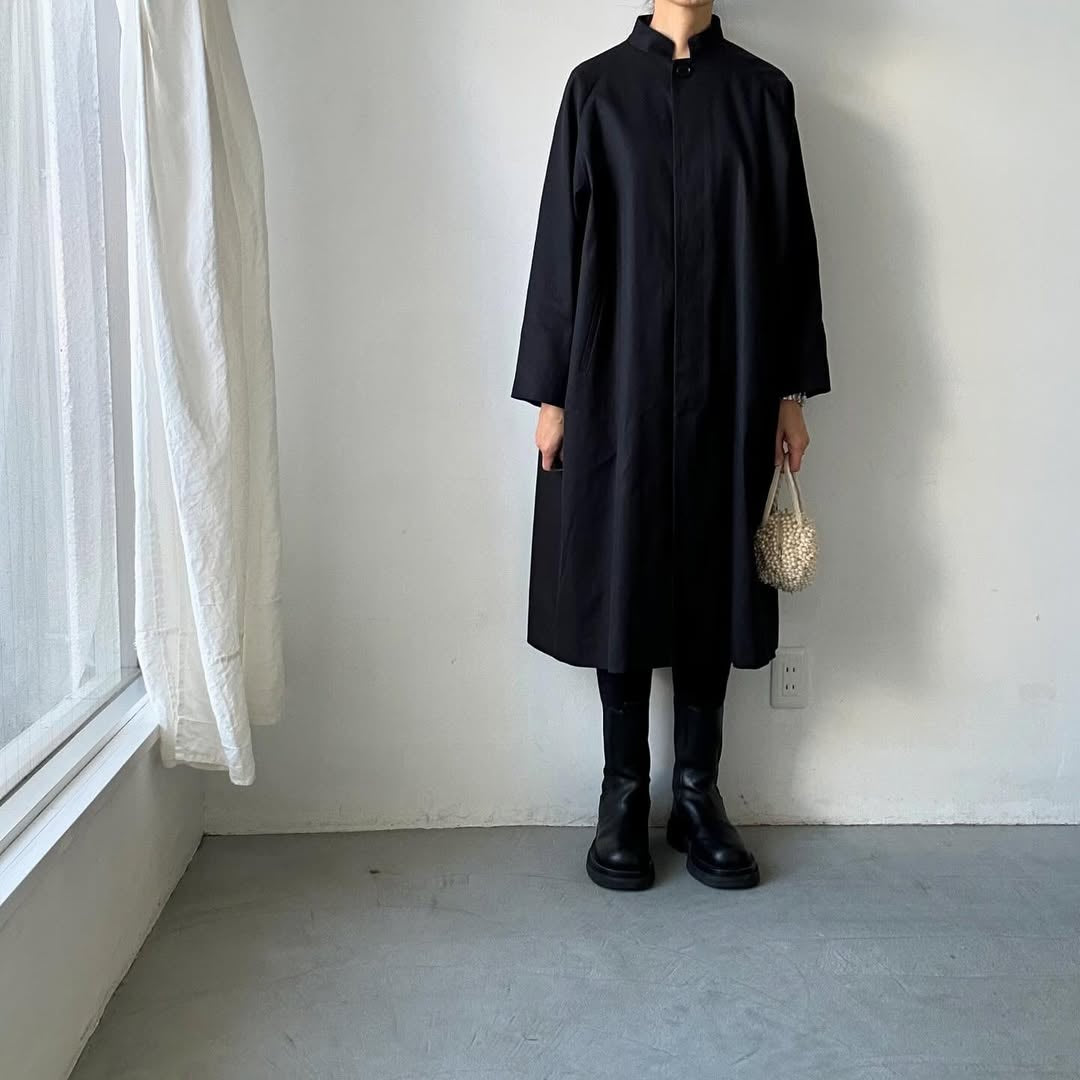 atelier naruse フォーマルコットンスタンドカラーコート size 1