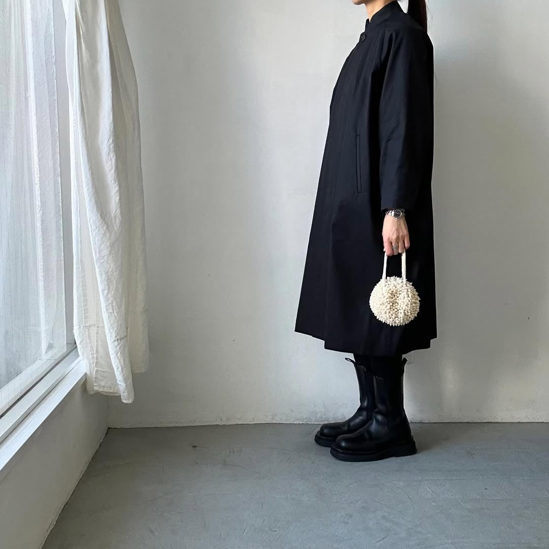 atelier naruse フォーマルコットンスタンドカラーコート size 1