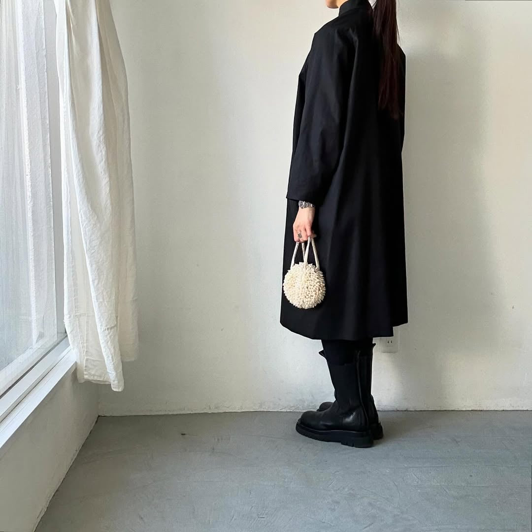 atelier naruse フォーマルコットンスタンドカラーコート size 1