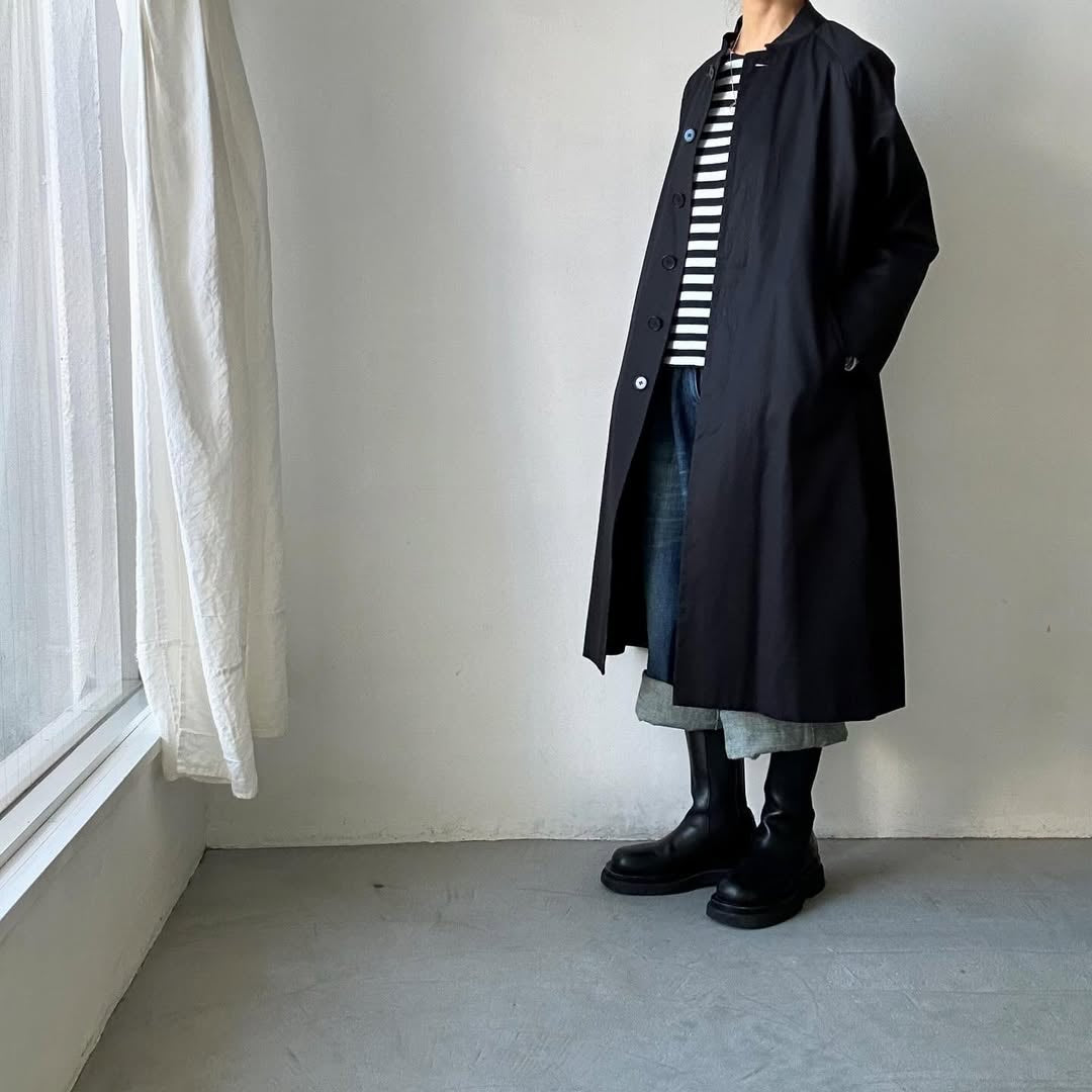 atelier naruse フォーマルコットンスタンドカラーコート size 1