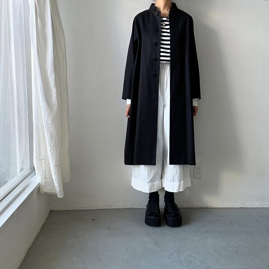 atelier naruse フォーマルコットンスタンドカラーコート size 1