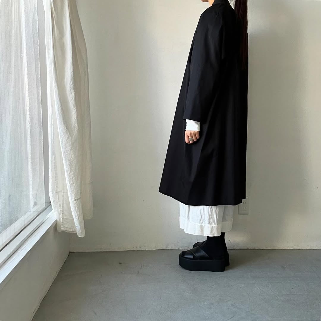 atelier naruse フォーマルコットンスタンドカラーコート size 1