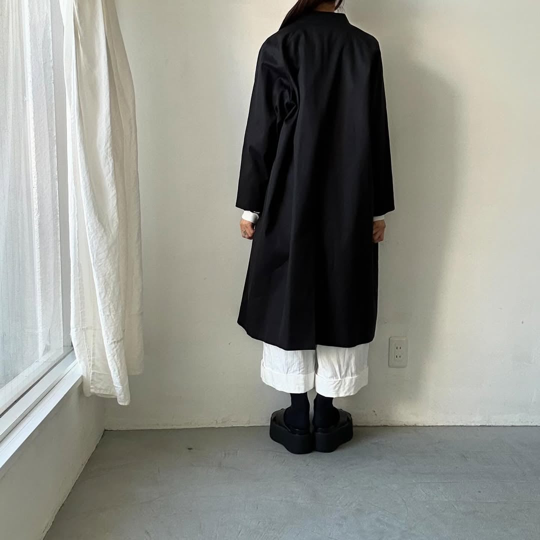 atelier naruse フォーマルコットンスタンドカラーコート size 1
