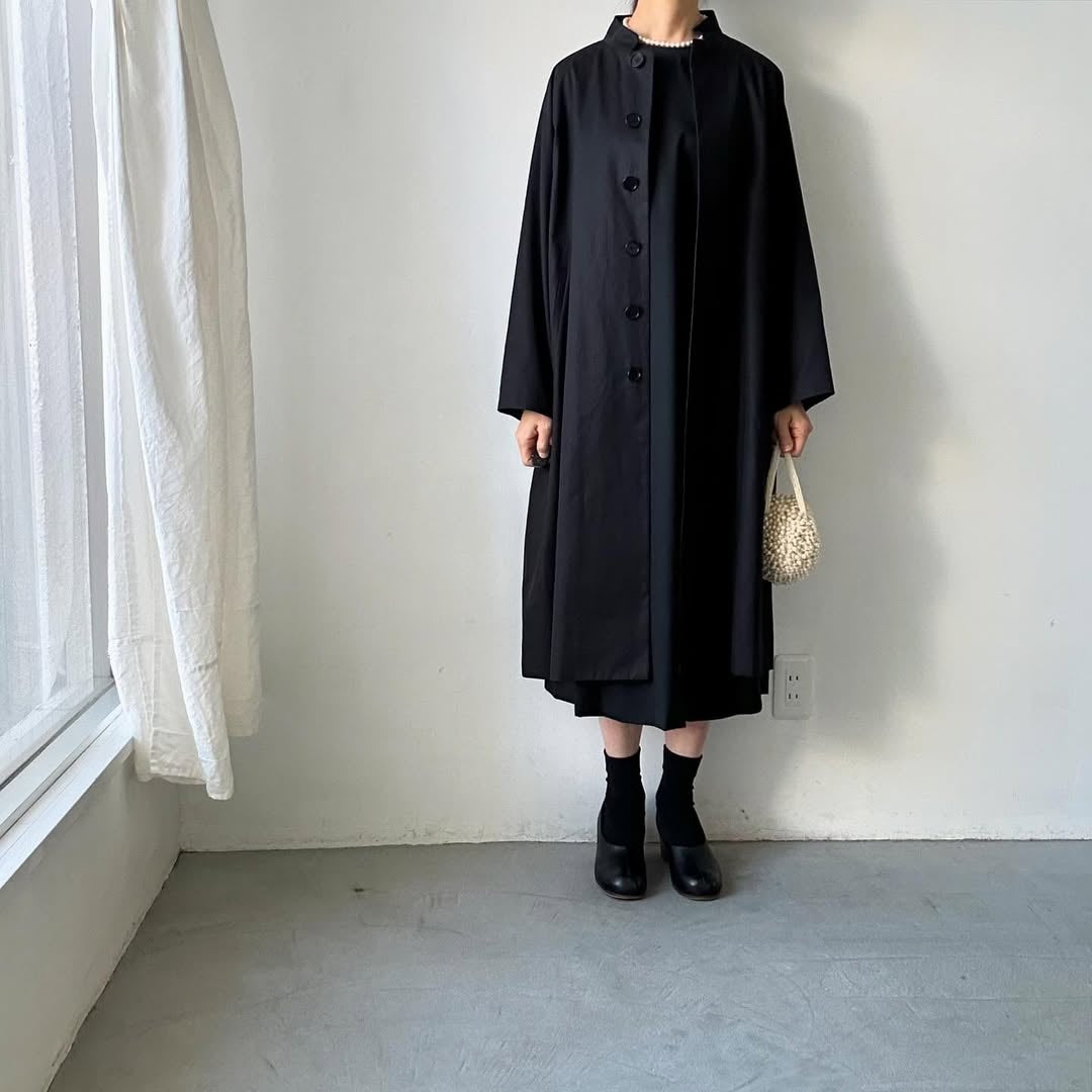 atelier naruse フォーマルコットンスタンドカラーコート size 1