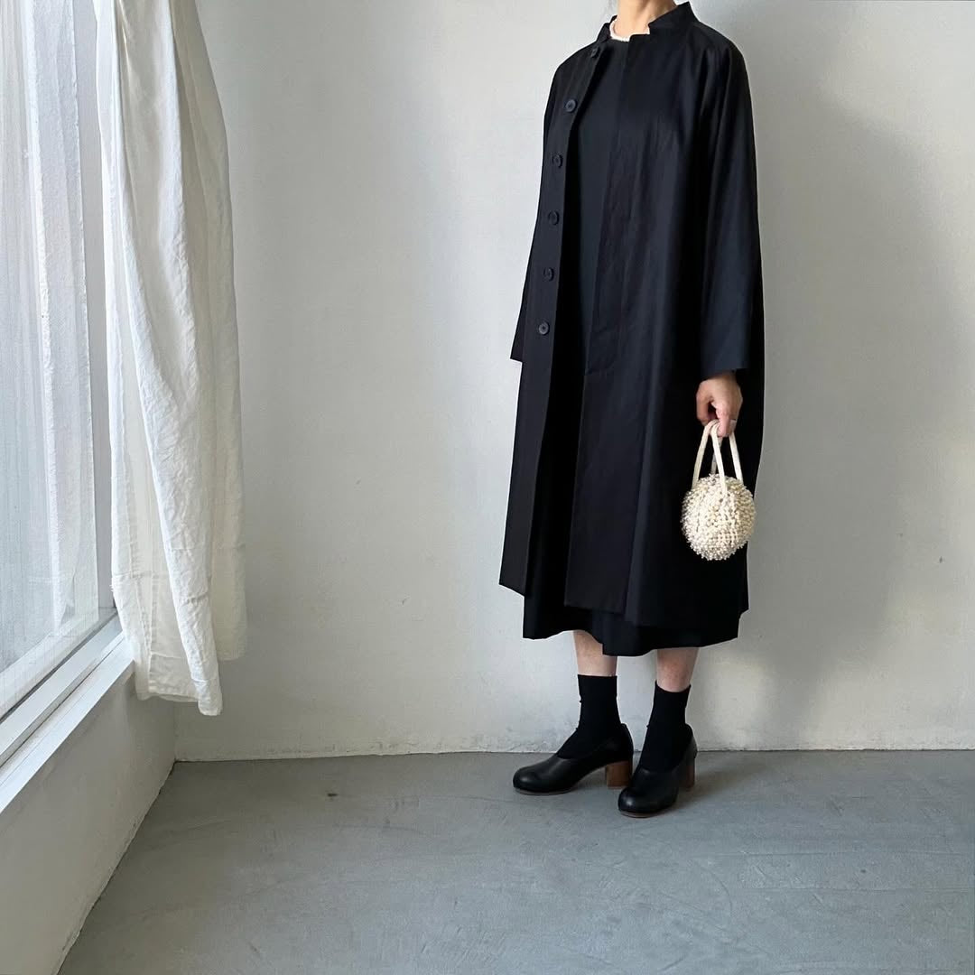 atelier naruse フォーマルコットンスタンドカラーコート size 1