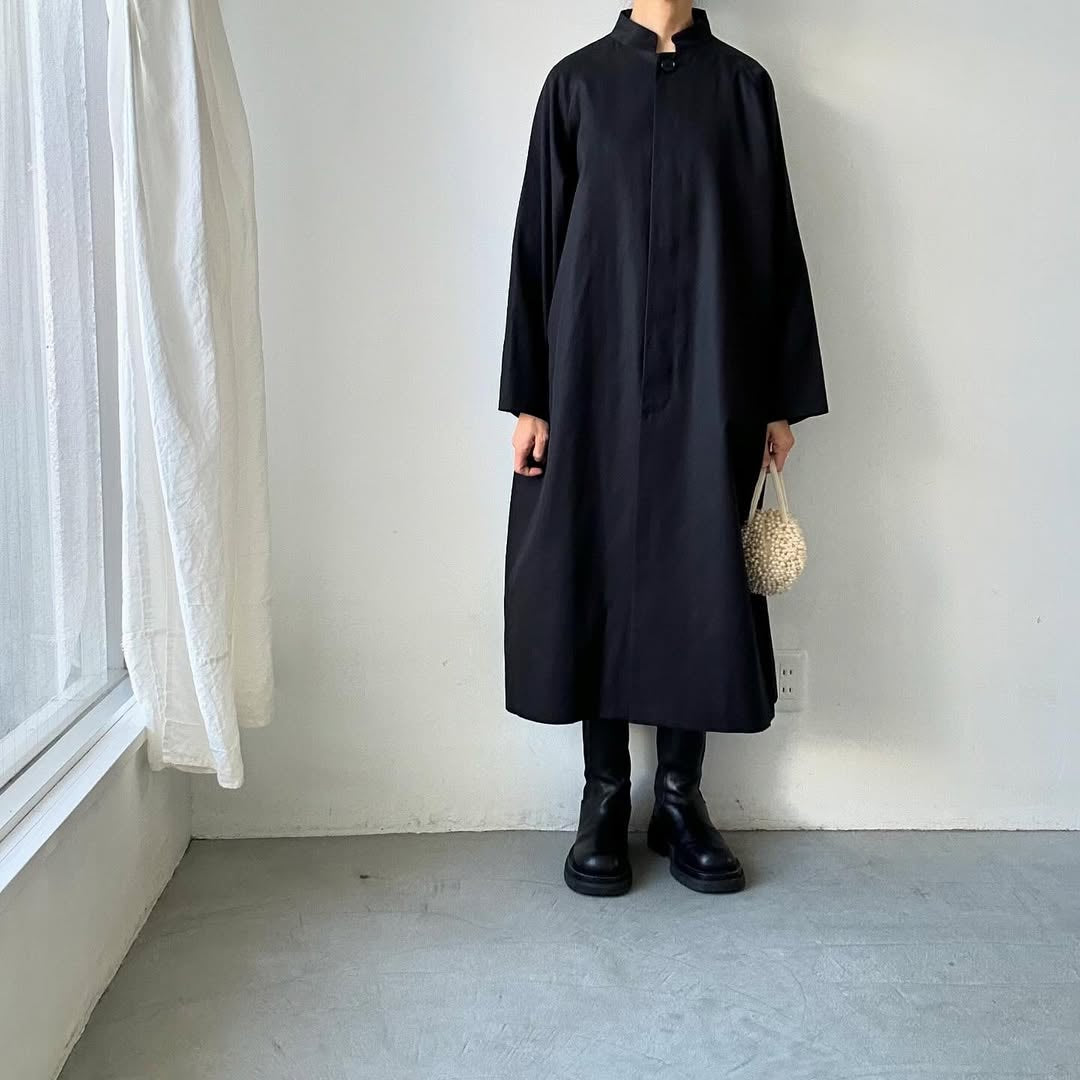 atelier naruse フォーマルコットンスタンドカラーコート size2