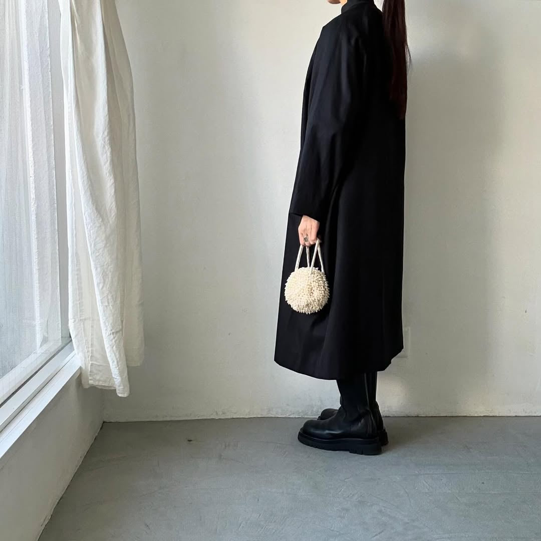 atelier naruse フォーマルコットンスタンドカラーコート size2